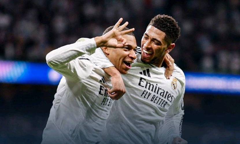 姆巴佩生涯第4次在欧冠帽子戏法追平本泽马，仅次于梅罗、莱万