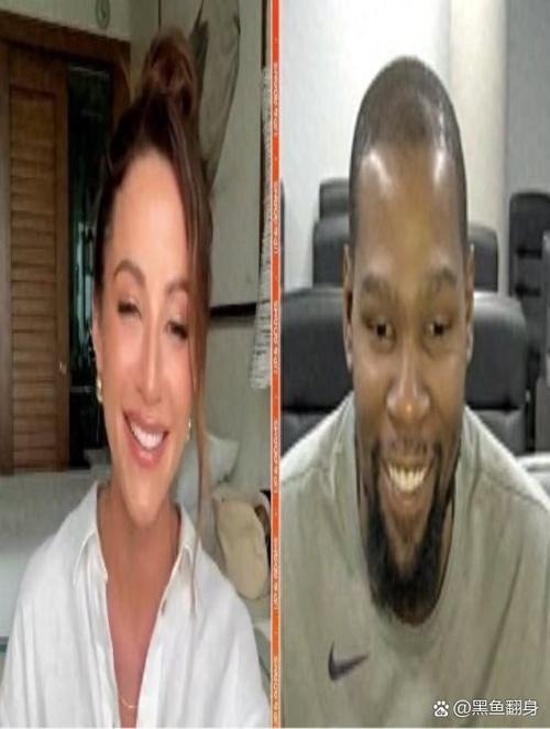 美女主持:你看起来很开心 杜兰特:我一直这么开心啊